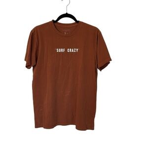 OuterKnown Men’s Graphic Surf Crazy Organic Cotton Short Sleeve T-Shirt Sz S NWT